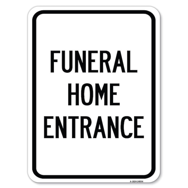Safety Sign, 18 in Height, Aluminum, 24 in Length, 24094